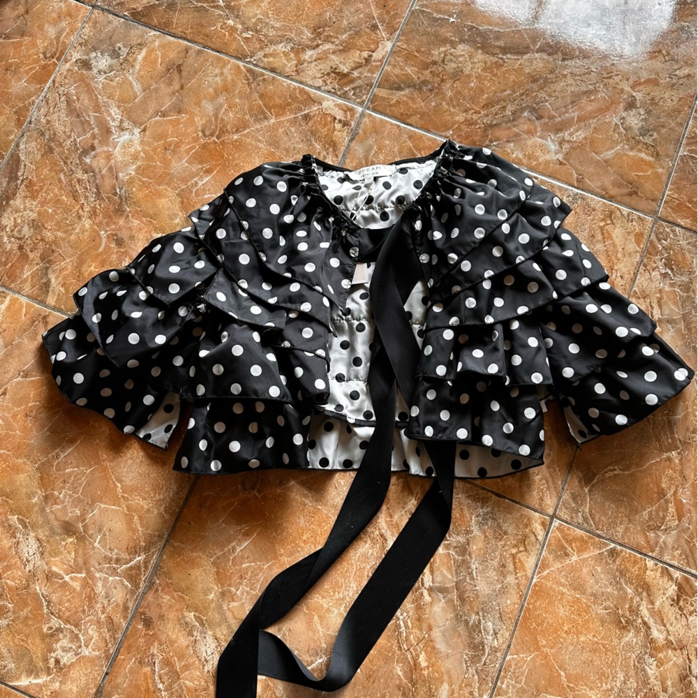Sister Jane DREAM Shoreline Jacquard Ruffle Cape